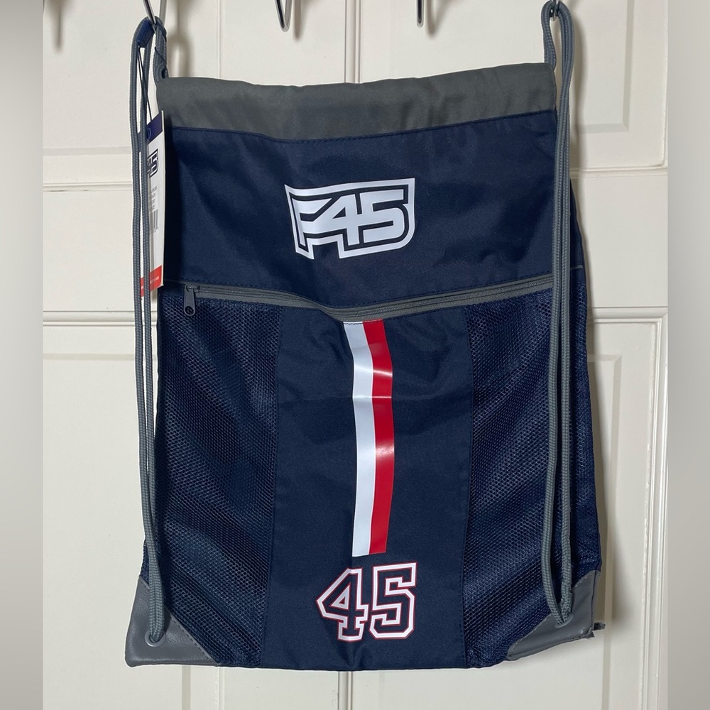 F45 drawstring sports backpack